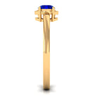 Vibrant Grown Labs-Lab Created Blue Sapphire Promise Ring for Women